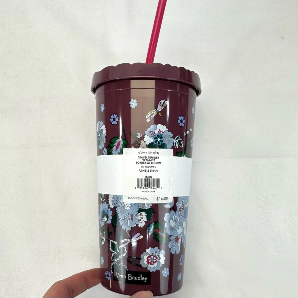 NEW Massive Lot of Vera Bradley Bordeaux Blooms Dragonfly Bags, Robe, Tumbler - Picture 6 of 16